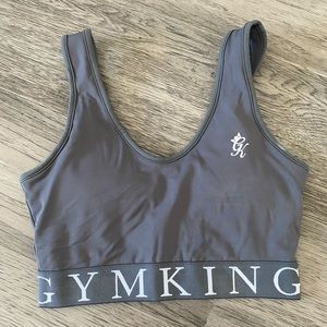 Gym King Impact Sports Bra - Dark Grey - UK Size 6